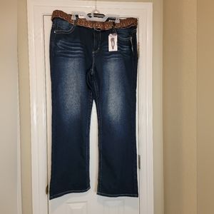 Angels, signature boot cut blue jeans, size 20W, NWT